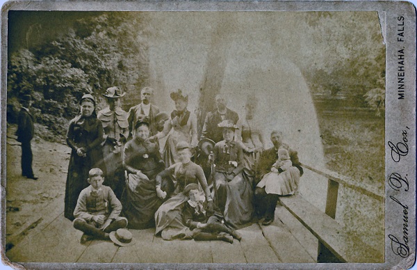Dorsey and Porter families at Minnehaha Falls